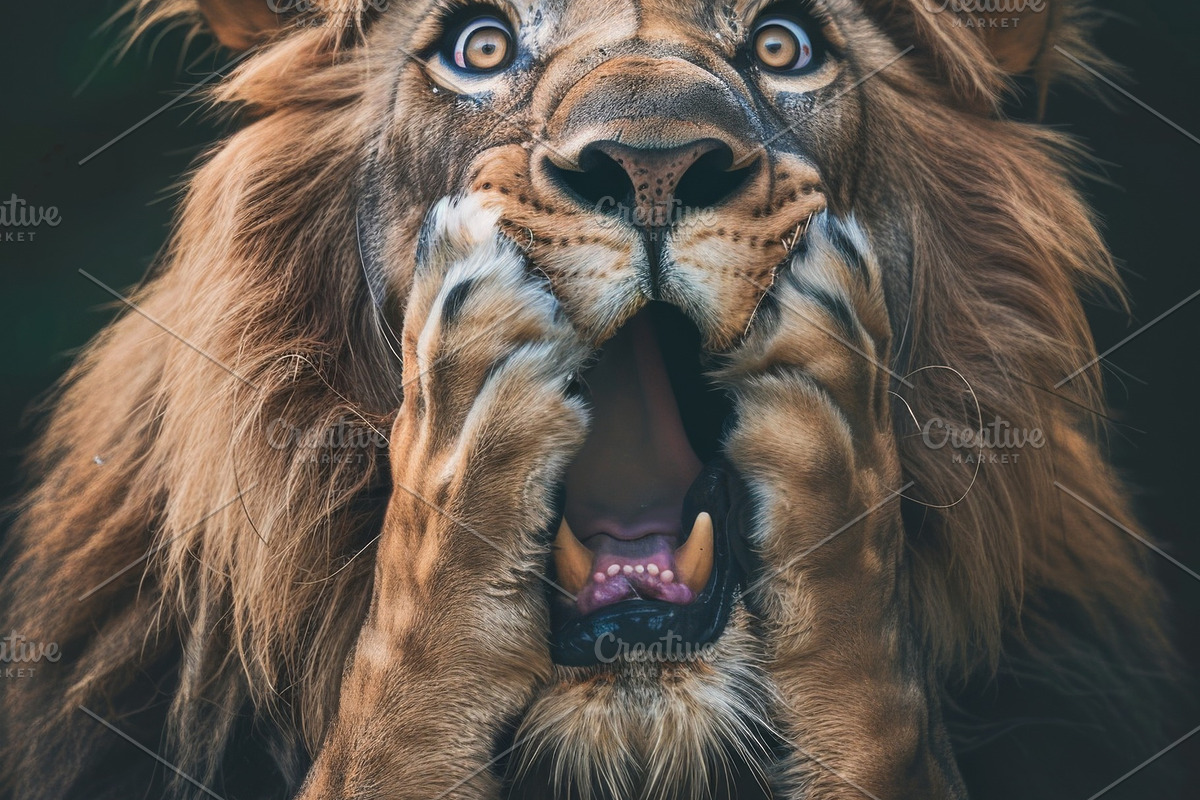 236 surprised animals, an Animal Photo by Handmadefont (Photo 86 of 241)