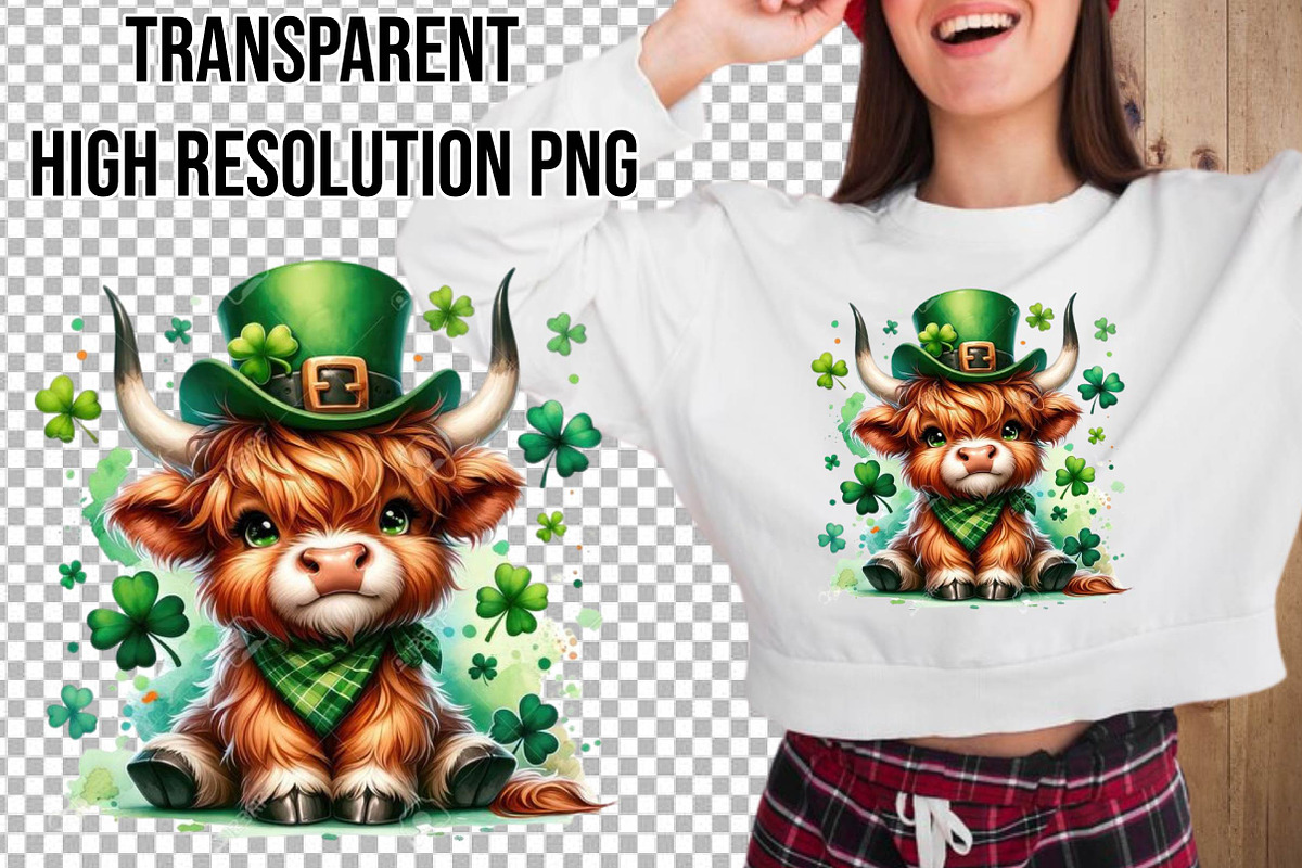 St. patrick's day Cow Sublimation, an Illustration by Wow Magic (Photo 2 of 4)