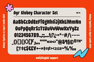 Globey Retro Bouncy Typeface