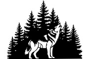 Alpha Wolf Silhouettes Bundle, an Animal Illustration by Designer_Momina (Thumbnail 15 of 21)