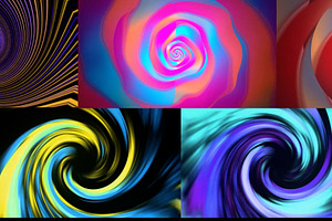 Gradient Twirls Background Loop