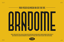 Bradome || Modern Tall Sans Serif