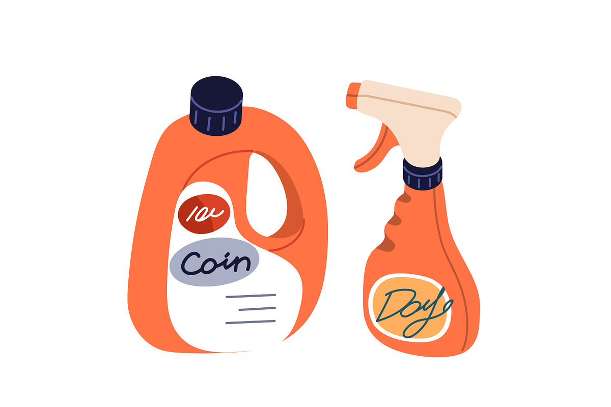 Household cleaning supplies set, an Object Illustration by Good Studio (Photo 2 of 7)