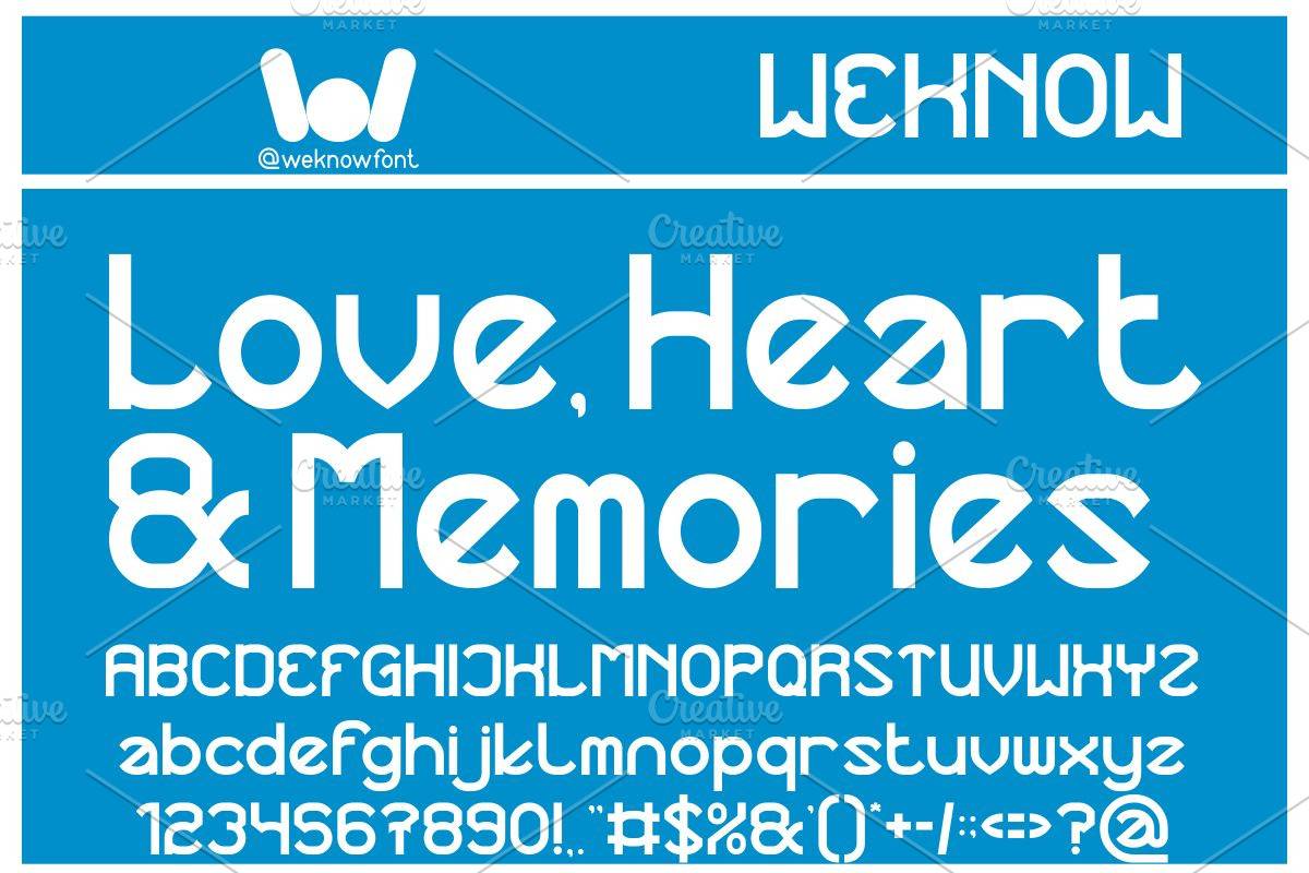 Continuous Thing font, a Sans Serif Font by weknow (Photo 3 of 8)