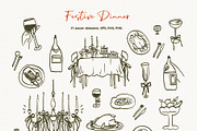 Coquette Christmas hand drawn set, a Seasonal Illustration by Madiwaso (Thumbnail 9 of 14)