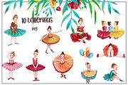 Little Ballerinas Watercolor Set, an Education Illustration by Daria's Magic World (Thumbnail 2 of 8)