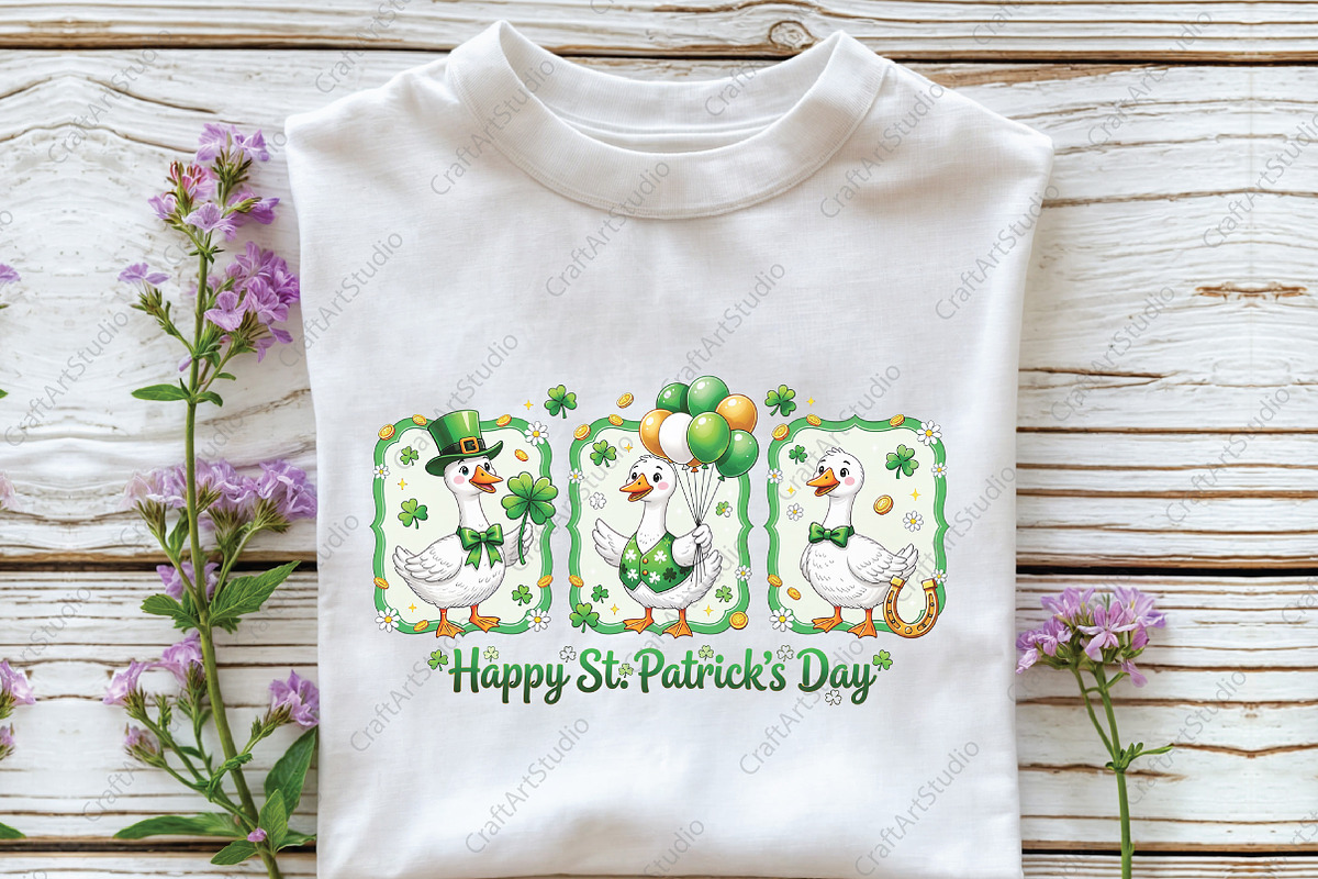 St Patricks Day Goose PNG, an Illustration by CraftArtStudio (Photo 2 of 4)