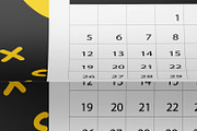 Wall Calendar Mockup Set, a Print Template by Graphic Bird (Thumbnail 10 of 10)