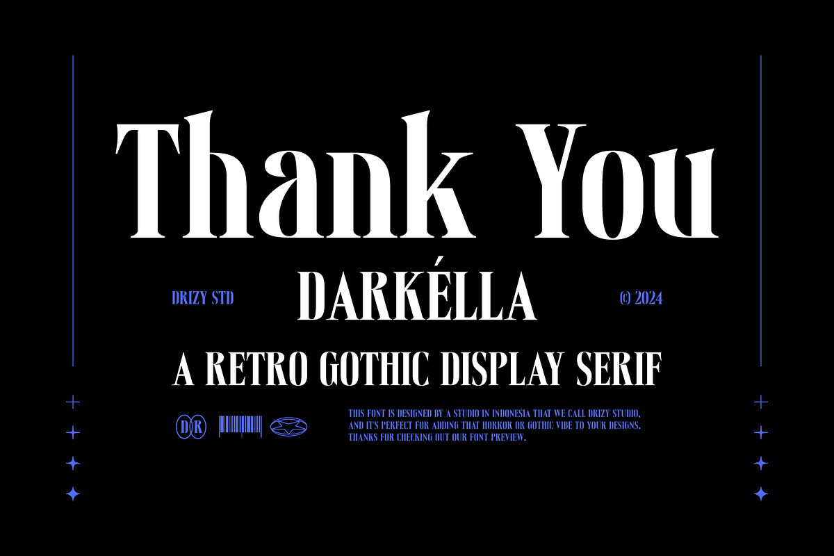 Darkella – Retro Gothic Display, a Serif Font by Drizy (Photo 10 of 10)