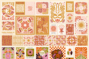 1160+ Groovy Posters Patterns Bundle, a Decorative Illustration by Julia Dreams (Thumbnail 7 of 14)