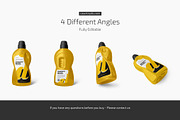 Plastic Detergent Bottle Mockup Set, a Cups & Container Mockup by Country4k (Thumbnail 4 of 4)