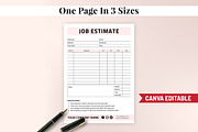 Job Estimate Template, a Print Template by Snapybiz (Thumbnail 5 of 9)