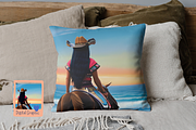Custom art, Seaside Boho Cowgirl, a Branding & Logo Template by Boho Pixel Dust (Thumbnail 3 of 4)