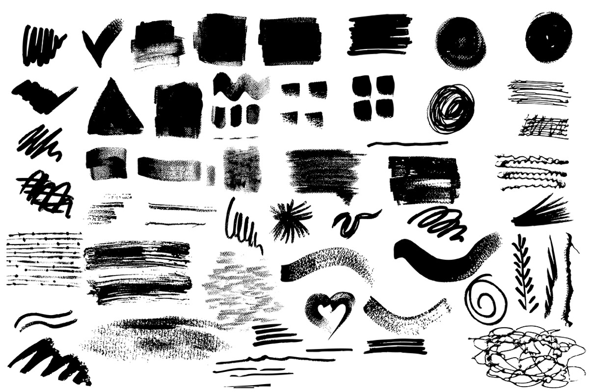 66_Grunge_brushes_set_1, a Brush Add-On by redstudio (Photo 2 of 5)