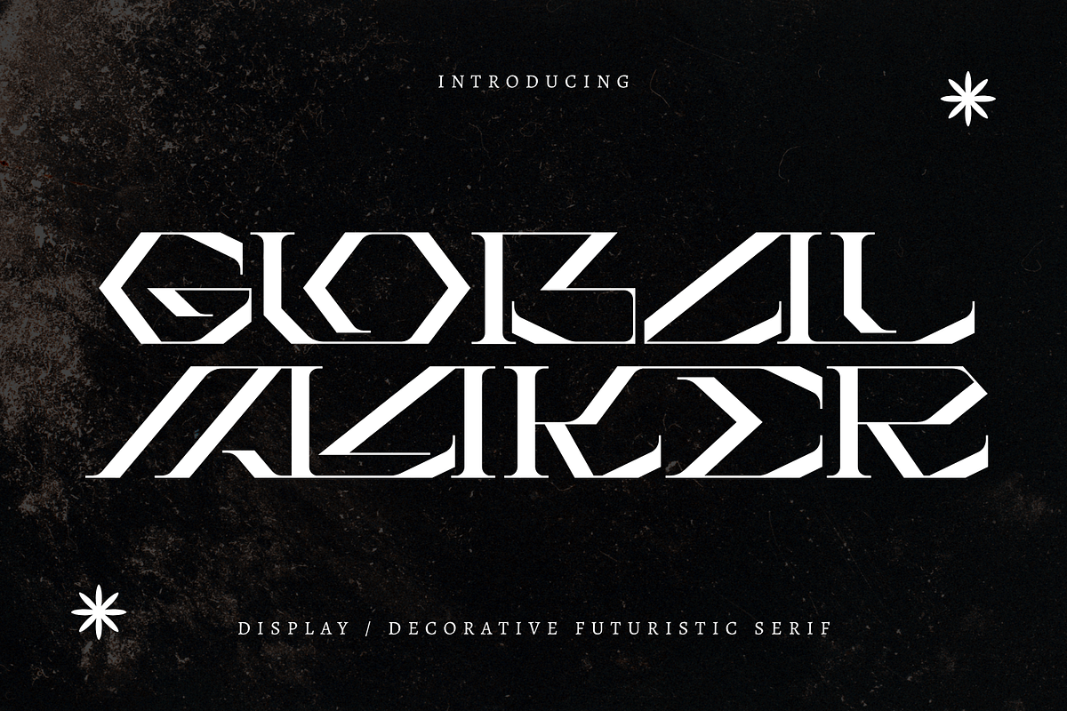 Global Maker - Techno Serif Font, a Serif Font by 177Studio (Photo 1 of 8)