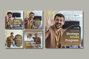 Business Social Media Post Templates, a Social Media Template by MightyDesign