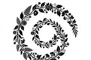 50 Elegant Floral Leaf Spiral Frame, a Decorative Illustration by Amazin_art (Thumbnail 12 of 39)