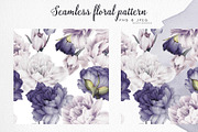 Blue peonies, watercolor, a Decorative Illustration by ollalya (Thumbnail 7 of 8)