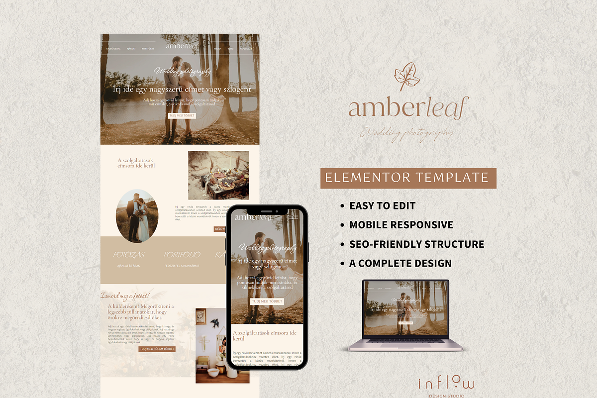 Boho Template Kit Elementor, a WordPress Template by inflowdesignstudio (Photo 2 of 8)