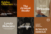 Briangel Exotic Serif Font, a Serif Font by RantautypeStudio (Thumbnail 13 of 17)
