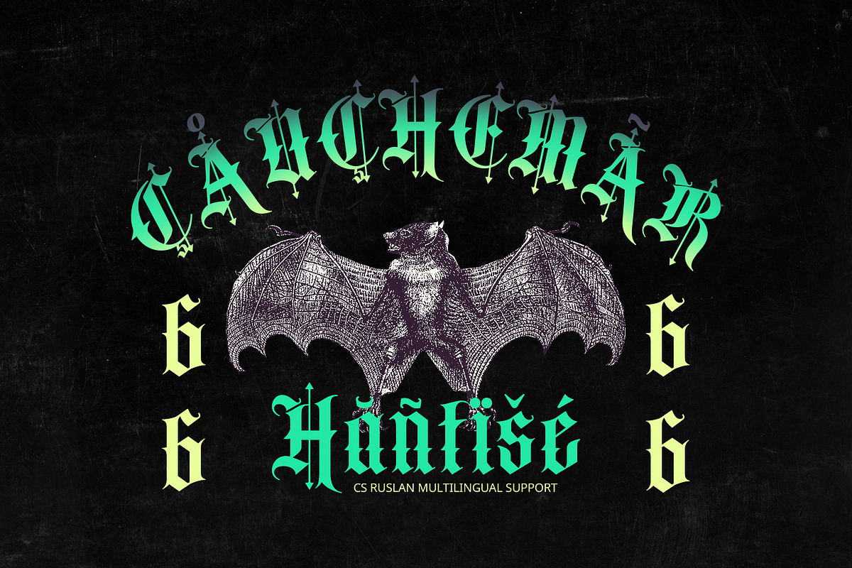 CS Ruslan – Blackletter Font, a Blackletter Font by Craft Supply Co. (Photo 5 of 8)