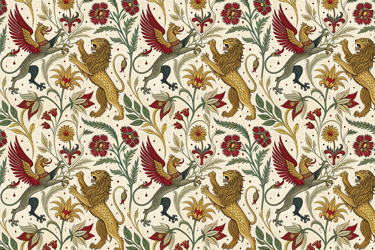 Seamless patterns. Medieval style, a Pattern Graphic by Designs by Helen Trupak (Photo 3 of 6)