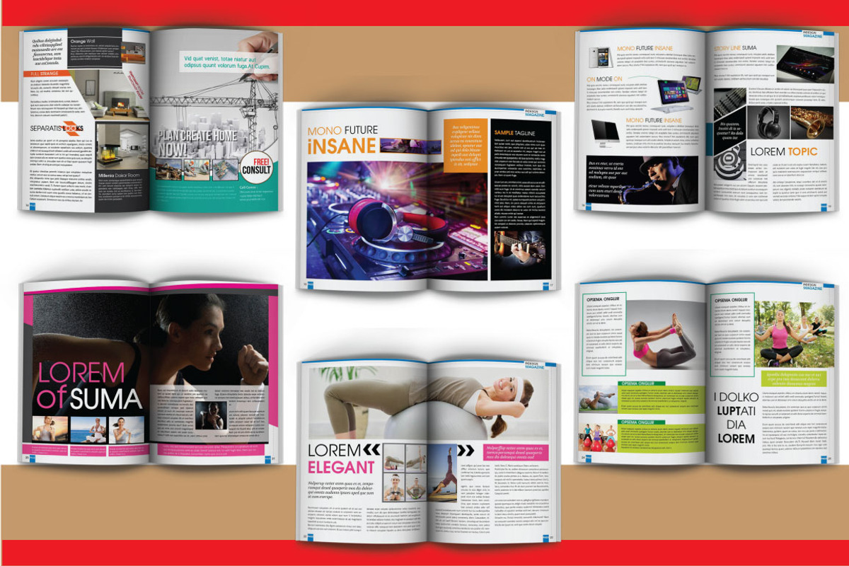 Indesign Magazine Template 50 Pages, a Magazine Template by Orlin (Photo 3 of 5)