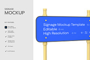 Editable Signage Mockup Template, a Product Mockup by graphypix (Thumbnail 2 of 4)