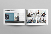 Annual Report Template Landscape, a Brochure Template by E-Type (Thumbnail 2 of 7)
