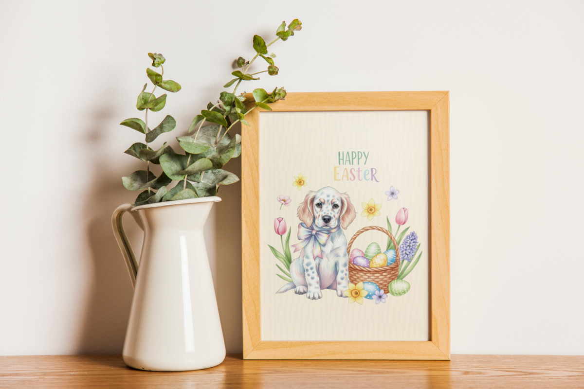 Happy Easter Dog PNG Clipart Cute., an Animal Illustration by KennedyStudio (Photo 5 of 5)