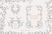 Floral swirls clipart, a Decorative Illustration by Sensual Art (Thumbnail 1 of 8)