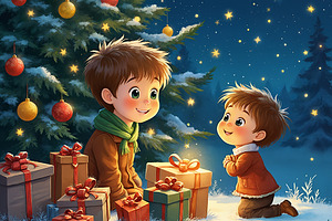 Christmas Story Illustrations