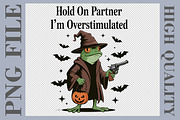 Cowboy Witch Frog Halloween PNG, a Graphic by olgasallom (Thumbnail 1 of 3)