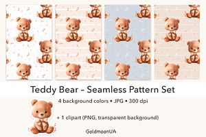 Teddy Bear Patterns & Clipart
