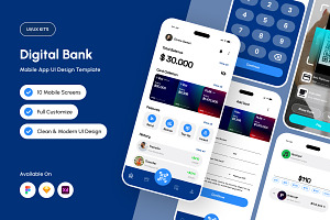EvoBank – Modern Banking App Design, an App Template by productype1
