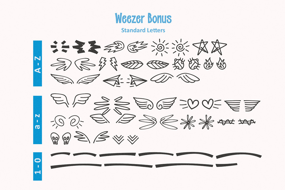 Weezer - Display Font, a Handwritten Font by HIRO.std (Photo 12 of 12)
