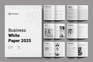 White Paper Layout, a Brochure Template by ContestDesign