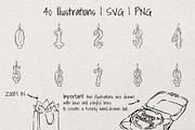 Birthday | Whimsical Sketch Bundle, a Decorative Illustration by Artalia (Thumbnail 4 of 5)