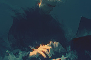 man playing piano, a Photo by Pictures for you!!!!!!!!!