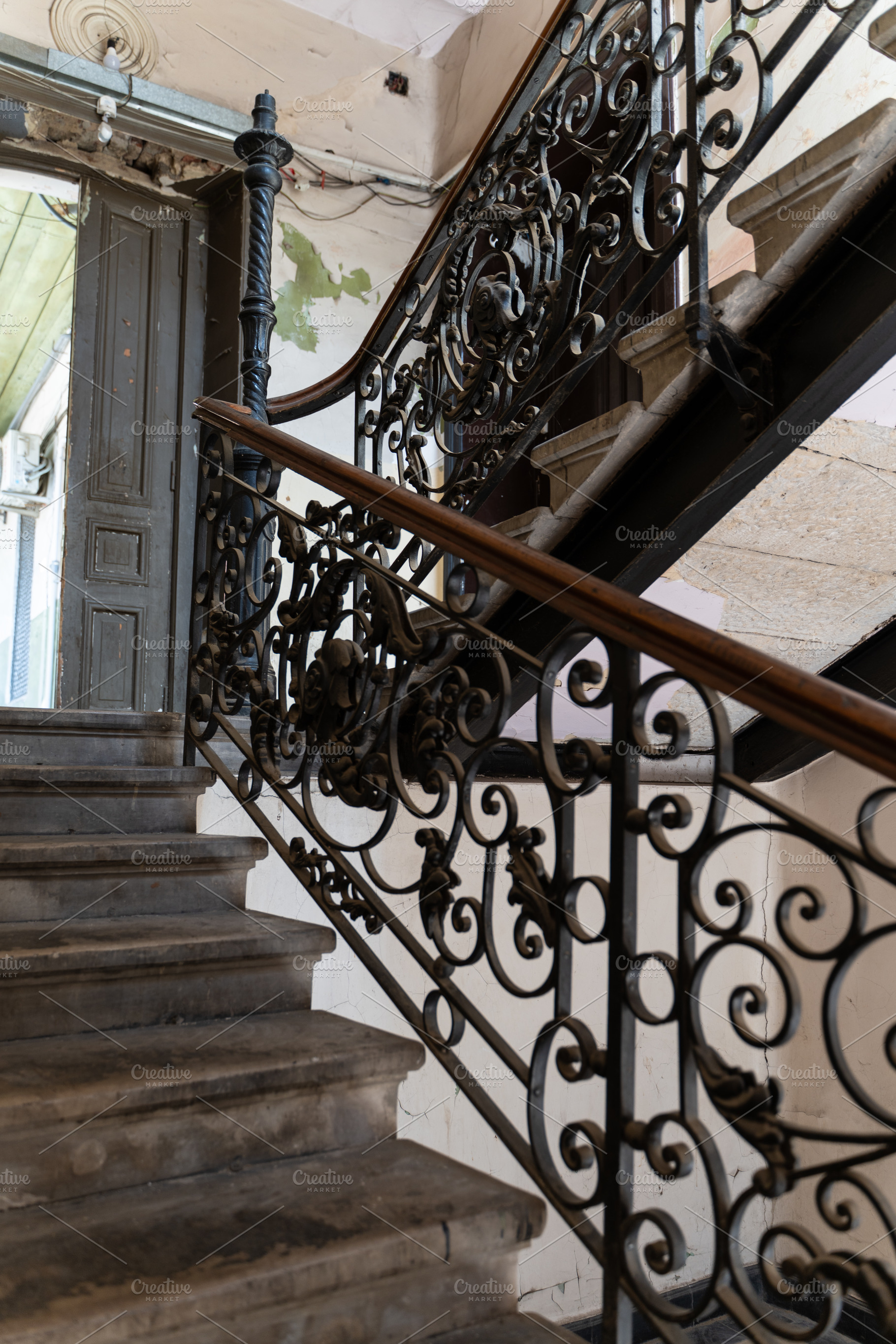 Old staircase in historical part of the Tbilisi city, Georgia, an Architecture Photo by Anna Bogush