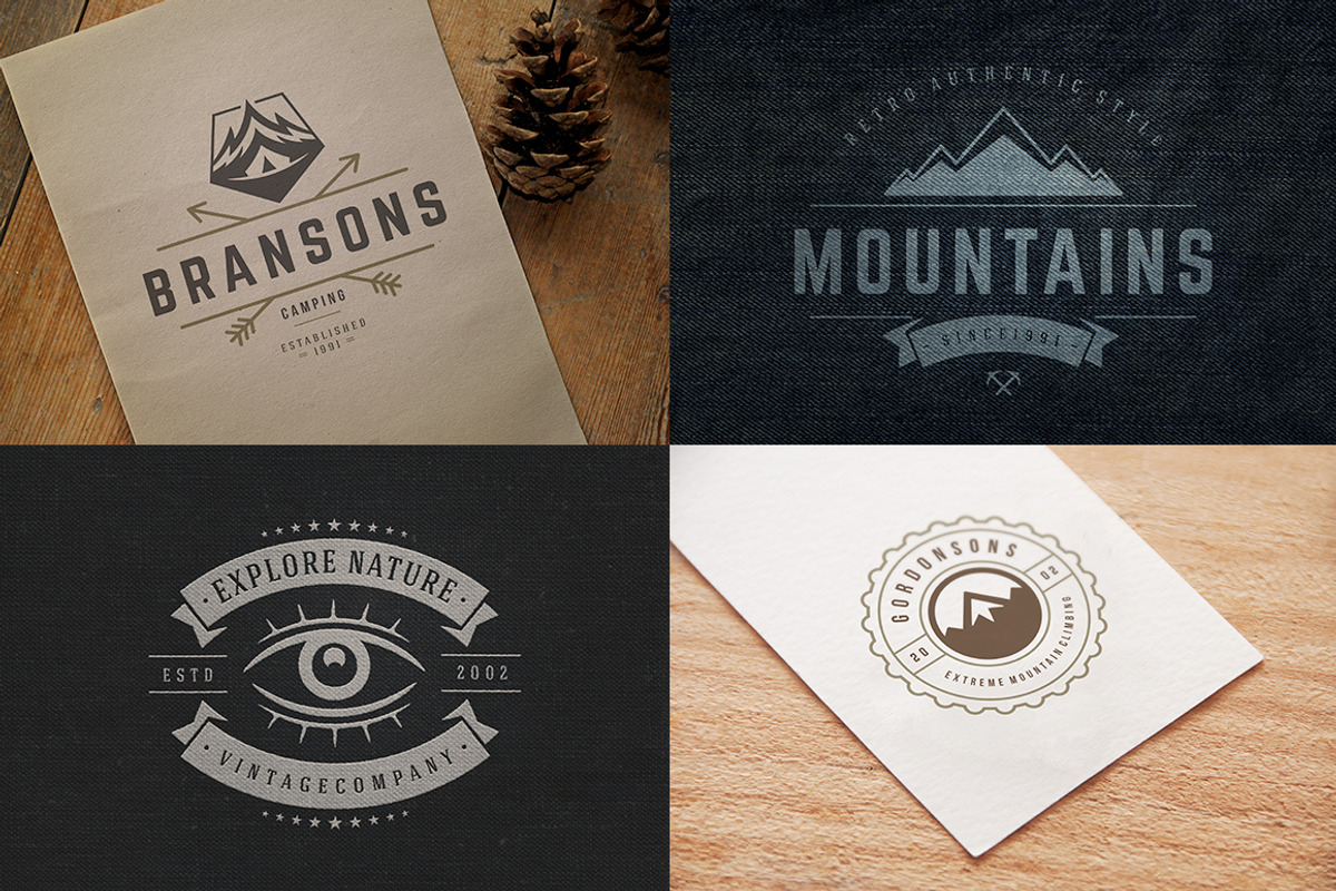 280 Outdoor logos and badges, a Branding & Logo Template by Vasya Kobelev (Photo 59 of 83)