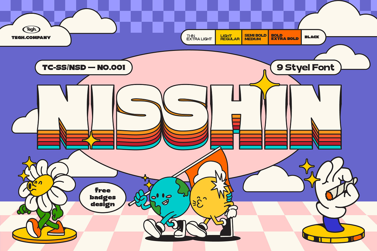 Nisshin Sans Display, a Sans Serif Font by Tegh co. (Photo 1 of 10)