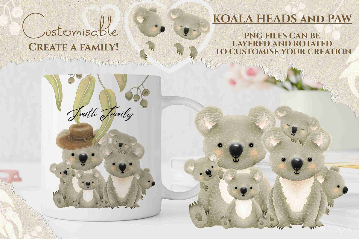 Koalas Collection | 22 Elements, an Animal Illustration by Jen Digital Art (Photo 7 of 7)