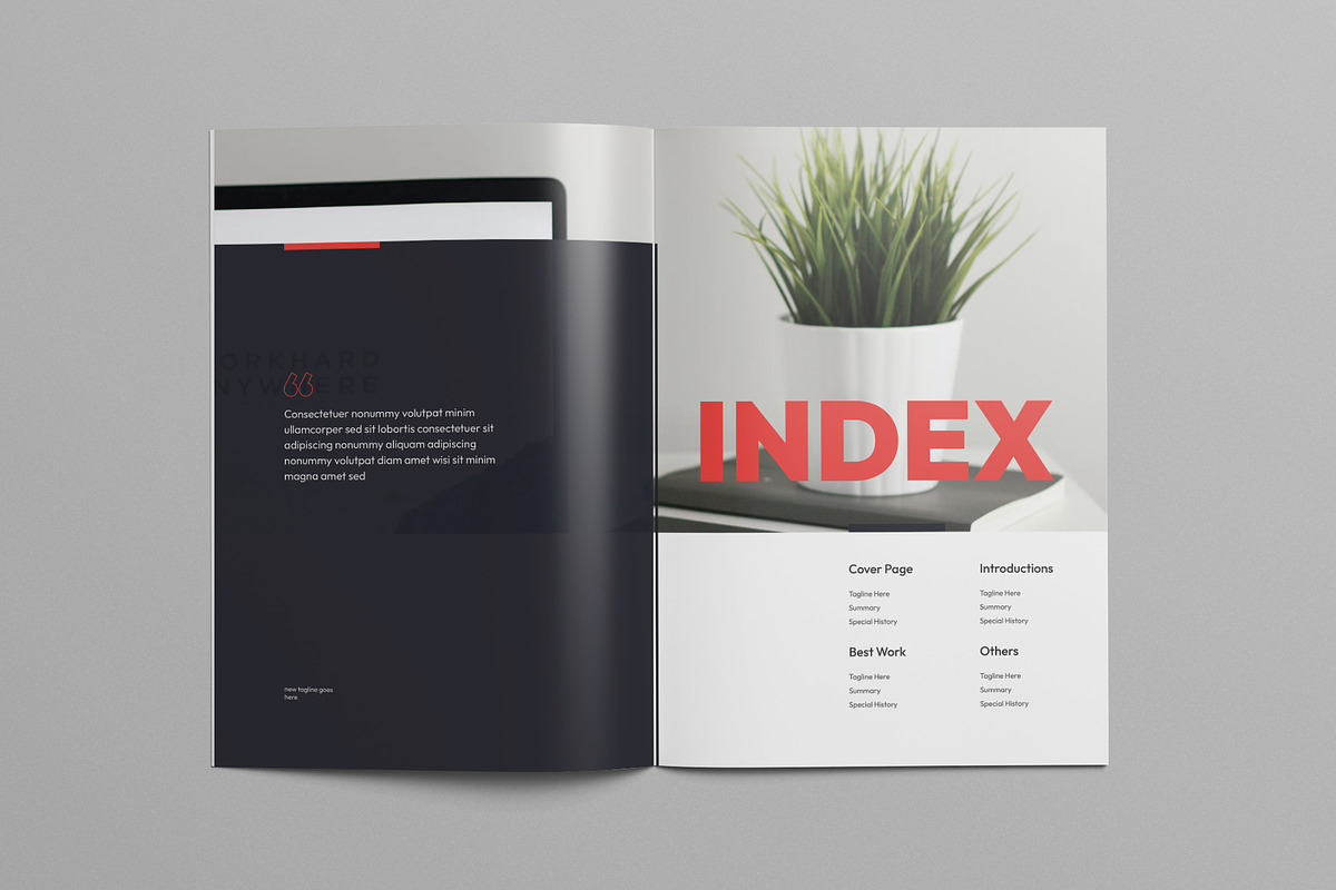 Works / Portfolio Template, a Brochure Template by Pixelpick (Photo 2 of 8)