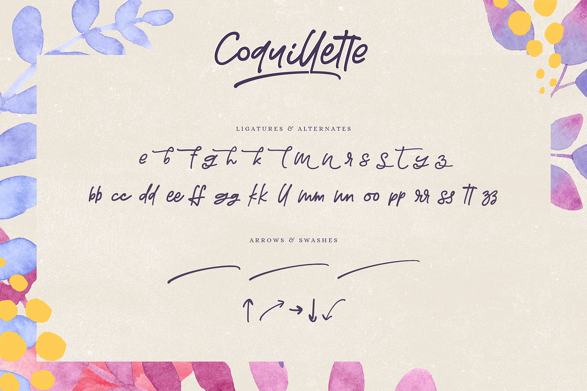 Coquillette | A Handwritten Script preview 8