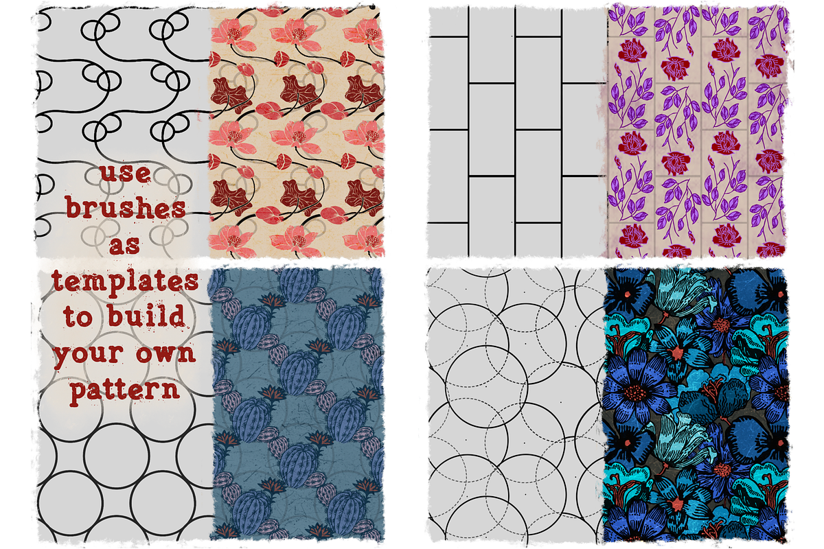 Pattern Builder Template Procreate, a Brush Add-On by TheWhiteCatLab (Photo 7 of 8)