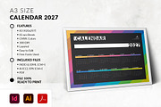 A3 2027 Landscape Calendar Template, a Stationery Template by MstArtwork (Thumbnail 4 of 6)
