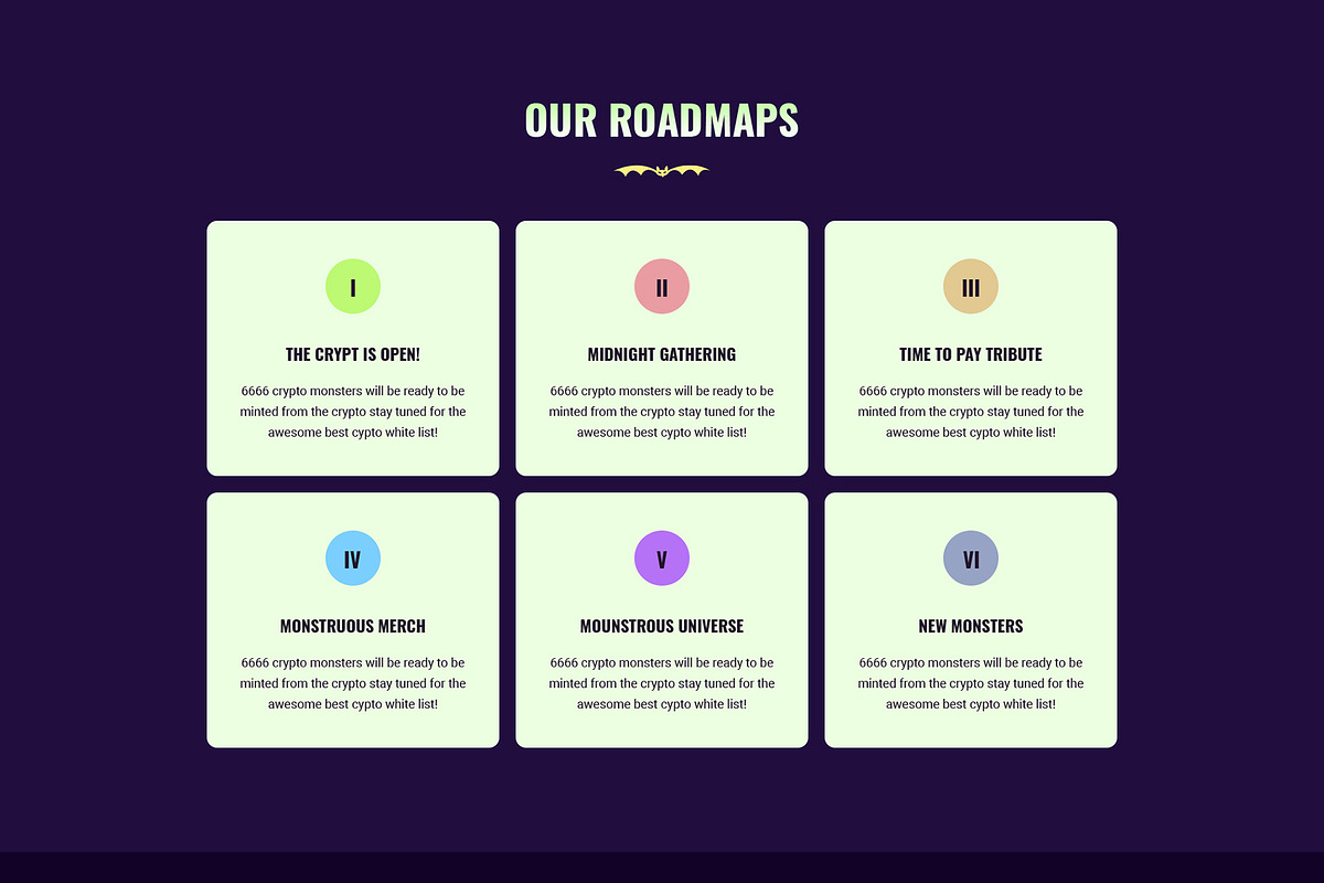 NFT Landing Page HTML Template, a Landing Page Template by CodexCoder Themes (Photo 4 of 8)