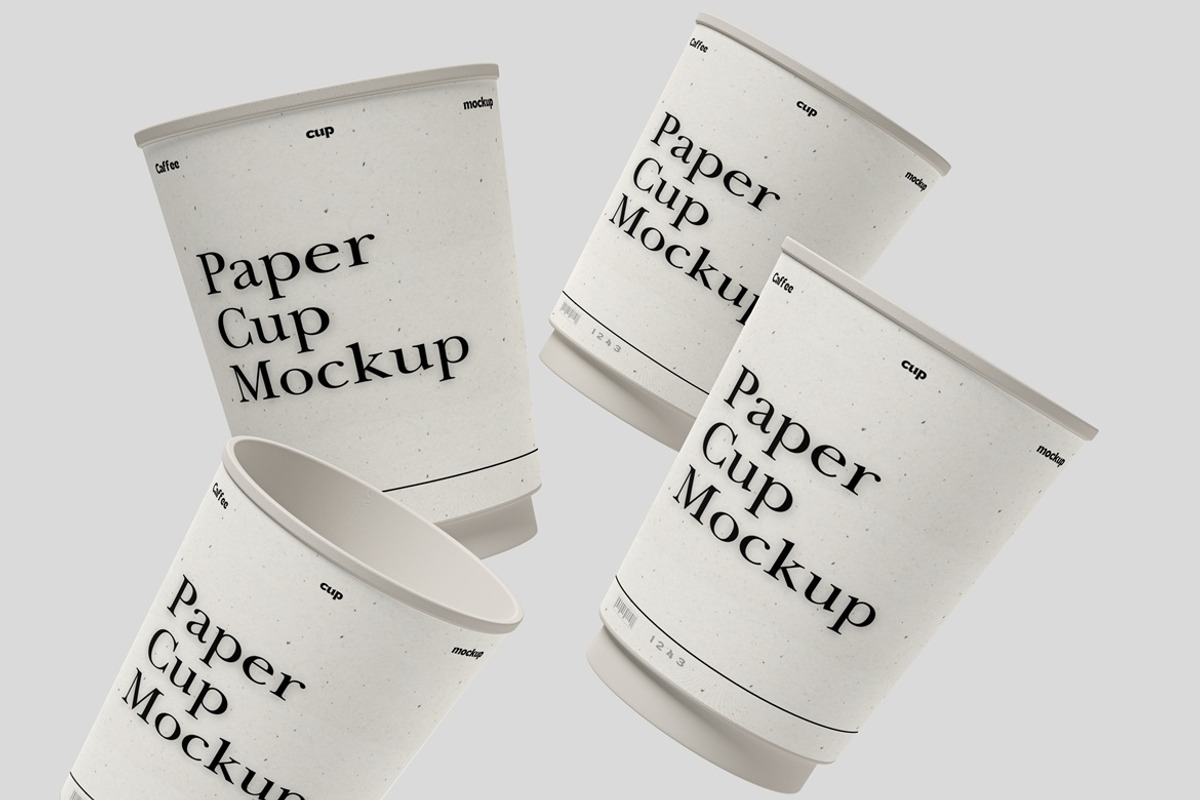 Paper Cup Mockup, a Cups & Container Mockup by Akaimockup (Photo 1 of 4)