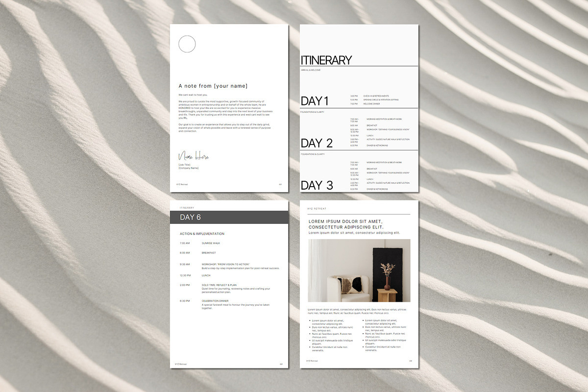 Retreat/Mastermind Booklet Template, a Magazine Template by Gem Media (Photo 4 of 6)